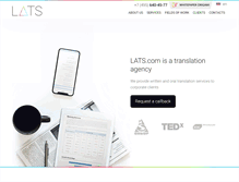 Tablet Screenshot of lats.com